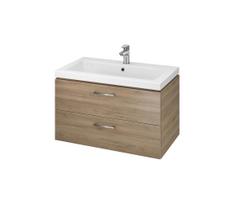 Cersanit S801-154-DSM - Pakabinama vonios spintelė su praustuvu LARA, 80 cm, riešutmedžio