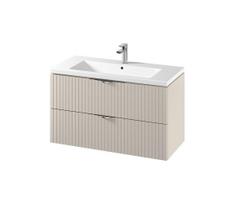 Cersanit S801-548 - Pakabinama vonios spintelė su praustuvu TIRSO 100x45 cm smėlinė