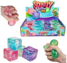 Antistresinis žaislas GLITTER CUBE įv. rūšys