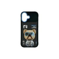 Viedtālruņa aizmugurējais vāciņš Apple iPhone 17 Cool&Cute 2.0 Dog Black