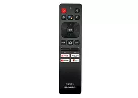 Sharp Aquos SHW/RMC/0138N Original TV Remote Voice Function NETFLIX / YOUTUBE / PRIME VIDEO