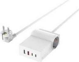 4smarts USB-C/A Power Strip Desk GaN 65W white