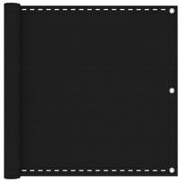 Balkono Ekranas Juoda 75 x 700 cm HDPE ir aliuminis