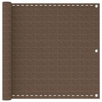 Balkono Ekranas Ruda 90 x 1200 cm HDPE ir aliuminis