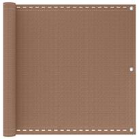 Balkono Ekranas Taupe 90 x 800 cm HDPE ir aliuminis