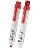 Automatinis žymeklis baltai lentai ERICH KRAUSE RW-700 Click It, 2.0 mm, raudonas