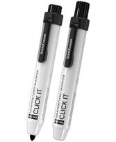 Automatinis žymeklis baltai lentai ERICH KRAUSE RW-700 Click It, 2.0 mm, juodas