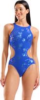 Arena performance one graphic swimsuit neon blue l - uk36