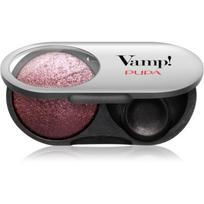 PUPA Milano Vamp! Radiant Baked Eyeshadow ilgai išliekantys blizgūs akių šešėliai atspalvis 104 - Deep Plum 1 g