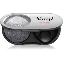PUPA Milano Vamp! Radiant Baked Eyeshadow ilgai išliekantys blizgūs akių šešėliai atspalvis 308 Anthracite Grey - WET & DRY 1 g