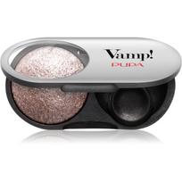 PUPA Milano Vamp! Radiant Baked Eyeshadow ilgai išliekantys blizgūs akių šešėliai atspalvis 404 Cold Taupe - WET & DRY 1 g