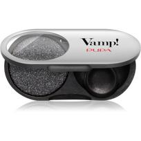 PUPA Milano Vamp! Radiant Baked Eyeshadow ilgai išliekantys blizgūs akių šešėliai atspalvis 301 Frozen Black - METALLIC 1 g