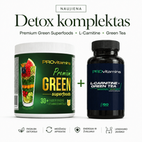 PROvitamins Detox + lieknėjimo rinkinys