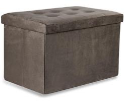 Sulankstomas Pufas Xl Su Sagomis - 60x38x38cm Aksominis Rudas