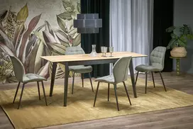 Valgomojo stalas GULIAN ruda/juoda