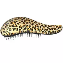Dtangler - Hair brush with Leopard Yellow handle
