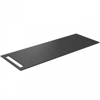 Darbo paviršius Kame Universal su rankšluosčių laikikliu HPL 130cm Black lava WP-1/12-3/H17