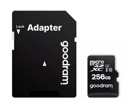 GOODRAM M1AA microSDHC UHS-I Class 10 Memory Card, 256GB