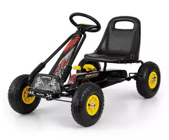 Vaikiškas pedalinis gokartas Milly Mally Thor Black