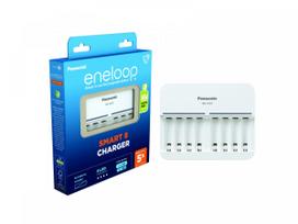 PANASONIC Eneloop charger BQ-CC63E with space for 8 batteries.