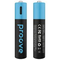 Proove Rechargeable AAA batteries, 740mWh, 2-pack, black/black