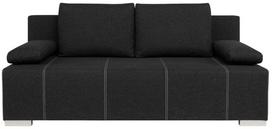 Prekė su pažeista pakuote. Sofa-lova Street IV Denver 21, juoda sp., 98 x 197 cm x 95 cm