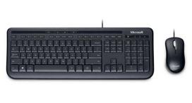 Prekė su pažeista pakuote. Laidinis klaviatūros ir pelės komplektas Microsoft 600, DE, juoda sp.