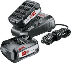 Prekė su pažeista pakuote. Akumuliatoriaus įkroviklis Bosch Starter Set with 2 Batteries, 14.4 - 18 V