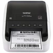 Prekė su pažeista pakuote. Etikečių spausdintuvas Brother QL-1110NWBC, 2500 g, balta sp./juoda sp.