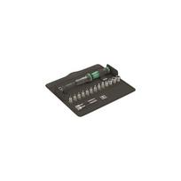 WERA Torque Wrench Bicycle Set, 16-Piece (black/green, Click-Torque A 5 with ratcheting handle)