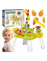 WOOPIE Interactive Educational Table 2 in 1 Game Fishing Hammer Sorter Sound Light