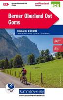 Radwanderkarte Berner Oberland Ost - Goms  mit Ortsindex (22): Maßstab 1:60 000