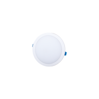 Montuojamas šviestuvas panelė TOPE Topaz, 8W, 680lm, 4000K, IP40, apvali, įleidžiama, baltos sp.