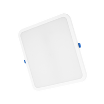 Montuojamas šviestuvas panelė TOPE Topaz, 18W, 1710lm, 4000K, IP40, kvadratinė, įleidžiama, baltos s
