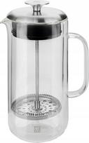 Kavinukas French Press Zwilling Sorrento Plus 39500-300-0, 0.75 l, skaidri sp./sidabro sp.