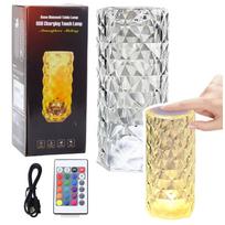 Darbo stalo šviestuvas Rose Diamond, LED, skaidri sp./skaidri sp.