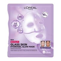 L'OREAL PARIS REVITALIFT GLASS KIN hidrogelio veido kaukė, 25 g