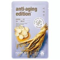 Lakštinė veido kaukė|MASK ON PARIS Anti-aging edition™ Ginseng
