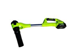 Akumuliatorinis lapų pūtiklis su dviem akumuliatoriais 48V + NEMOKAMAI darbo pirštinės ir akiniai, green edition