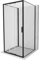 Mexen Exo-3S 90 x 90 cm, trijų sienų stumdomos dušo kabina, permatoma, juoda - 8153-090-090-70-00-3S