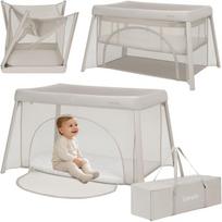 Kelioninė lovytė 2in1 su 4 cm čiužiniu iki 36 mėn. Lionelo Mila Beige Cream