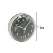 Watches,Mini suction cup wall clock bathroom anti-fog waterproof clock kitchen bathroom clock,grey