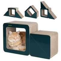 Kartoninė draskyklė katei modulinė iš gofruoto kartono Peluvio Cubby