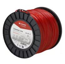 Žoliapjovės valas Ø3mm 221m, kvadratinis, raudonas, Kramp Efficiency