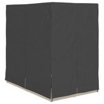 vidaXL Dvigubas saulės gultas Šviesiai pilka 205 x 129 x 200 cm