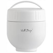 Termosas maistui Vialli Design Fuori 680 ml su indeliu ir šaukštu, baltas