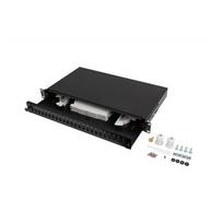 Lanberg Rackmount 19" 1U Fiber Patch panel 24xSC Simplex/24XLC Duplex Black with Accessories | FOP1-24SS-LDB | FOP1-24SS-LDB | 5901969430639