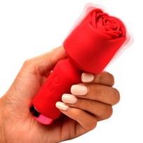 Bloomgasm, „Pleasure Rose“ mini vibratorius lazdelė, raudonas