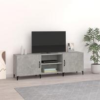 TV staliukas Televizoriaus spintelė, betono pilka, 150x30x50cm, mediena