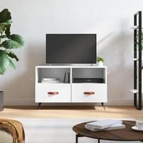 TV staliukas Televizoriaus spintelė, baltos spalvos, 80x36x50cm, mediena